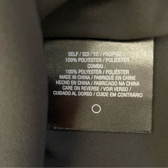 Tahari Turquoise and Black Halter Top Women’s Size XS Two-Tiered Ties at Neck - Picture 4 of 15